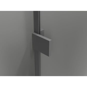 MEXEN/S - Lunar sprchovací kút dvere krídlové ľavá 75 x 70, transparent, grafit metal 834-075-070-95-00-L