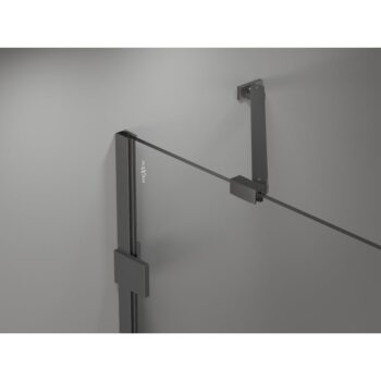 MEXEN/S - Lunar sprchovací kút dvere krídlové ľavá 75 x 70, transparent, grafit metal 834-075-070-95-00-L