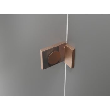 MEXEN/S - Lunar sprchovací kút dvere krídlové ľavá 90 x 70, transparent, meď kartáčovaná 834-090-070-65-00-L