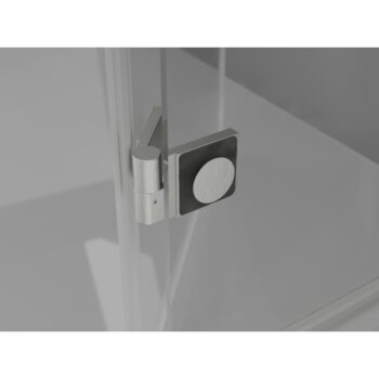 MEXEN/S - Lunar sprchový kút dvere krídlové ľavá 90 x 70, transparent, nikel kartáčovaný 834-090-070-97-00-L