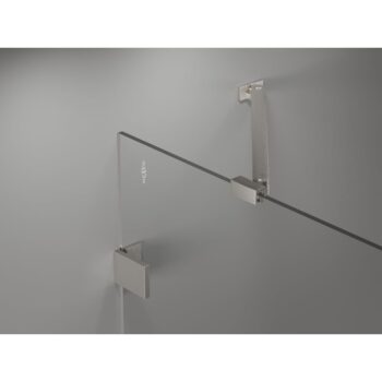 MEXEN/S - Lunar sprchový kút dvere krídlové ľavá 90 x 70, transparent, nikel kartáčovaný 834-090-070-97-00-L