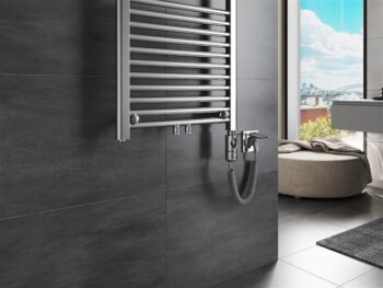 MEXEN/S - Mars radiátor + vykurovacia tyč 1200 x 400 mm, 300 W, chróm W110-1200-400-2300-01