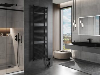 MEXEN/S - Mars radiátor + vykurovacia tyč 1800 x 600 mm, 900 W, čierna W110-1800-600-6900-70