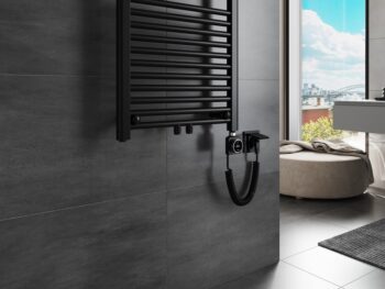 MEXEN/S - Mars radiátor + vykurovacia tyč 1800 x 600 mm, 900 W, čierna W110-1800-600-6900-70