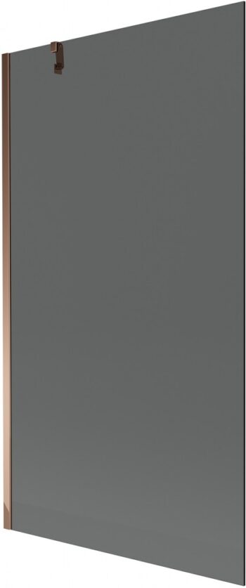 MEXEN/S - Next vaňová zástena FIX 100 x 150, grafit, růžové zlato 895-100-000-00-40-60