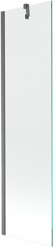 MEXEN/S - Next vaňová zástena FIX 50 x 150, transparent, grafit kartáčovaná 895-050-000-00-00-66