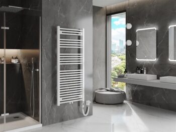 MEXEN/S - Plutón radiátor + vykurovacia tyč 1450 x 600 mm, 900 W, biela W106-1450-600-2900-20