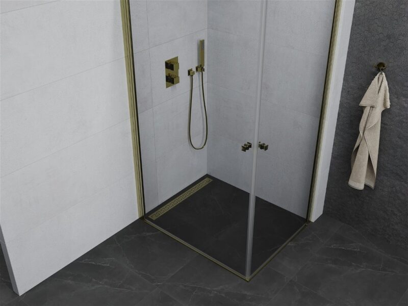 MEXEN/S - Pretoria Duo sprchovací kút 100x90, transparent, zlatá 852-100-090-50-00-02 MEXEN/S - Pretoria Duo sprchovací kút 100x90, transparent, zlatá 852-100-090-50-00-02
