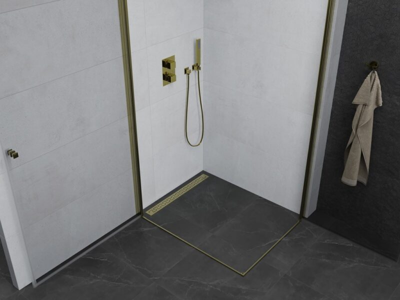 MEXEN/S - Pretoria Duo sprchovací kút 100x90, transparent, zlatá 852-100-090-50-00-02 MEXEN/S - Pretoria Duo sprchovací kút 100x90, transparent, zlatá 852-100-090-50-00-02