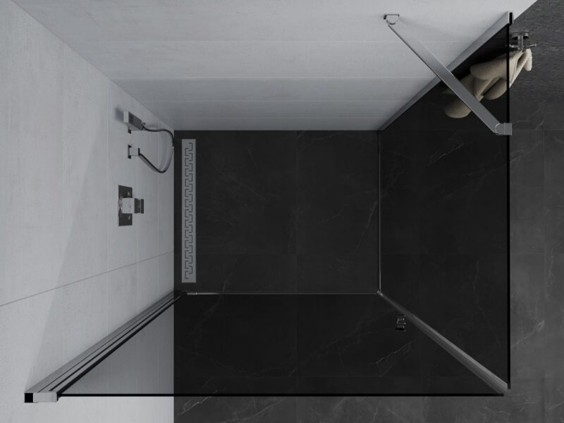 MEXEN/S - Pretória sprchovací kút 100x110, grafit, chróm 852-100-110-01-40 MEXEN/S - Pretória sprchovací kút 100x110, grafit, chróm 852-100-110-01-40