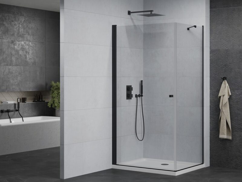 MEXEN/S - Pretória sprchovací kút 100x70, transparent, čierna + sprchová vanička vrátane sifónu 852-100-070-70-00-4010B MEXEN/S - Pretória sprchovací kút 100x70, transparent, čierna + sprchová vanička vrátane sifónu 852-100-070-70-00-4010B