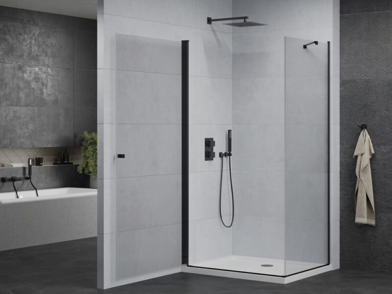 MEXEN/S - Pretória sprchovací kút 100x70, transparent, čierna + sprchová vanička vrátane sifónu 852-100-070-70-00-4010B MEXEN/S - Pretória sprchovací kút 100x70, transparent, čierna + sprchová vanička vrátane sifónu 852-100-070-70-00-4010B