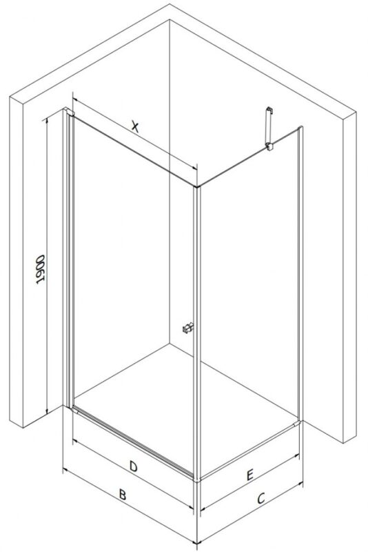 MEXEN/S - Pretória sprchovací kút 100x70, transparent, čierna + sprchová vanička vrátane sifónu 852-100-070-70-00-4070B MEXEN/S - Pretória sprchovací kút 100x70, transparent, čierna + sprchová vanička vrátane sifónu 852-100-070-70-00-4070B