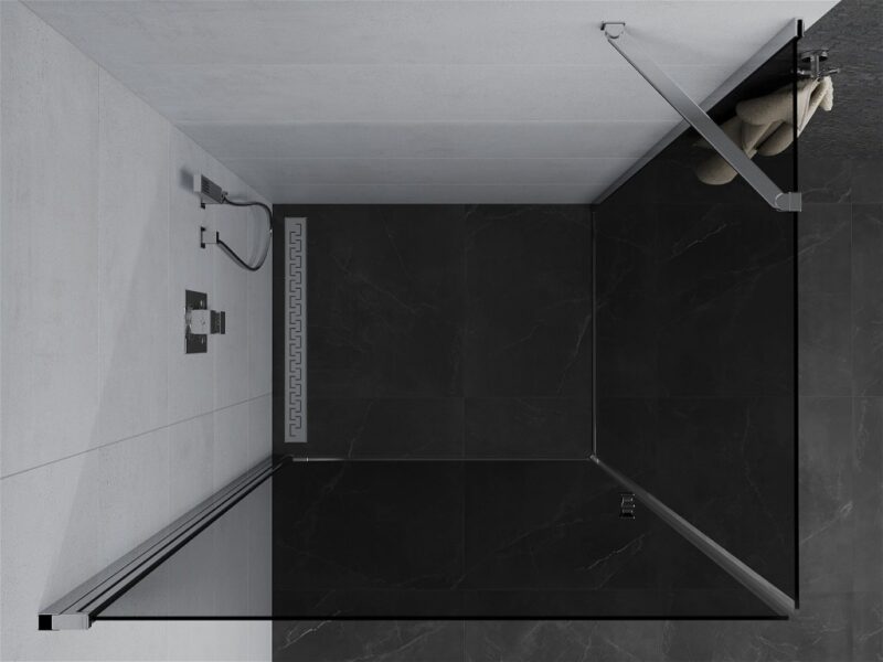 MEXEN/S - Pretória sprchovací kút 100x80, grafit, chróm 852-100-080-01-40 MEXEN/S - Pretória sprchovací kút 100x80, grafit, chróm 852-100-080-01-40