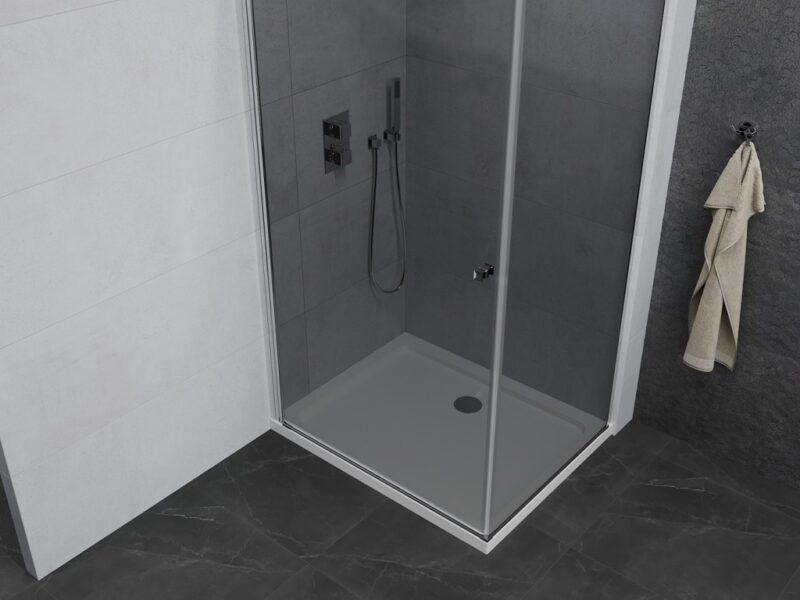 MEXEN/S - Pretória sprchovací kút 100x80, grafit, chróm + sprchová vanička vrátane sifónu 852-100-080-01-40-4010 MEXEN/S - Pretória sprchovací kút 100x80, grafit, chróm + sprchová vanička vrátane sifónu 852-100-080-01-40-4010