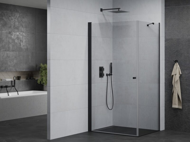 MEXEN/S - Pretória sprchovací kút 100x80, transparent, čierna 852-100-080-70-00 MEXEN/S - Pretória sprchovací kút 100x80, transparent, čierna 852-100-080-70-00
