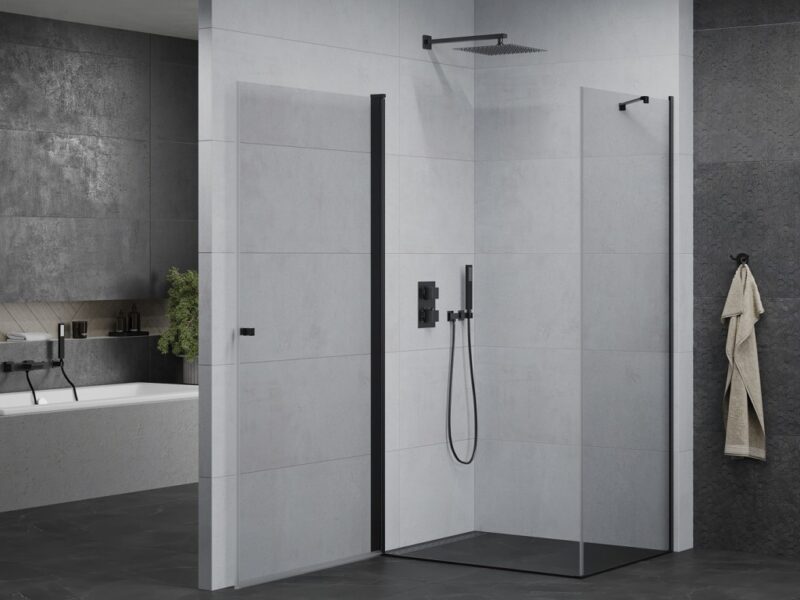 MEXEN/S - Pretória sprchovací kút 100x80, transparent, čierna 852-100-080-70-00 MEXEN/S - Pretória sprchovací kút 100x80, transparent, čierna 852-100-080-70-00