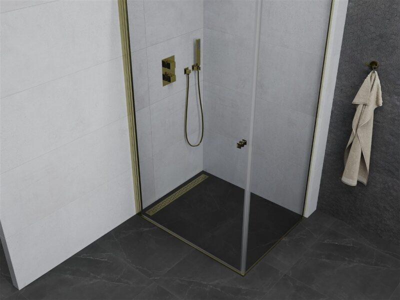 MEXEN/S - Pretória sprchovací kút 100x80, transparent, zlatá 852-100-080-50-00 MEXEN/S - Pretória sprchovací kút 100x80, transparent, zlatá 852-100-080-50-00