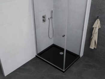 MEXEN/S - Pretória sprchovací kút 80x70, transparent, chróm + sprchová vanička vrátane sifónu 852-080-070-01-00-4070