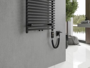 MEXEN/S - Sol radiátor + vykurovacia tyč 1200 x 500 mm, 600 W, čierna W125-1200-500-2600-70