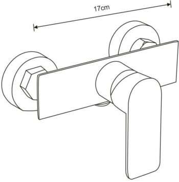 MEXEN/S - Tord sprchový stĺp vrátane sprchovej batérie Alfa, chróm 745740200-00