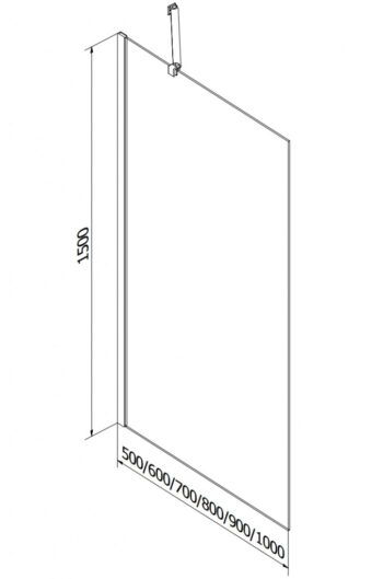 MEXEN/S - Vega obdĺžniková vaňa 150 x 70 cm s panelom + vaňová zástena 60, transparent, chróm 550115070X9506000001