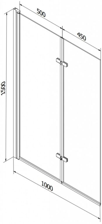 MEXEN/S - Vega obdĺžniková vaňa 170 x 70 cm s panelom + vaňová zástena 100, transparent, zlatá 550117070X9210025000