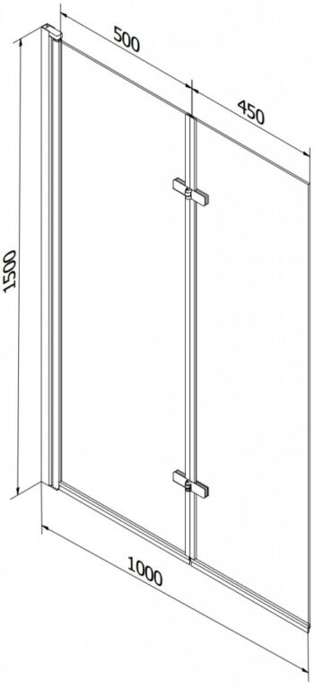 MEXEN/S - Vega obdĺžniková vaňa 180 x 80 cm s panelom + vaňová zástena 100, transparent, zlatá 550118080X9210025000