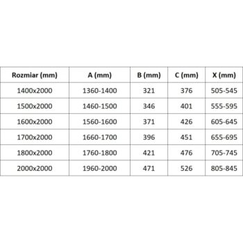 MEXEN/S - Velar Duo posuvné sprchové dvere 200, dekor, meď kartáčovaná 871-200-000-32-65
