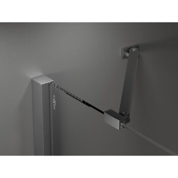 MEXEN/S - Velar Duo sprchovací kút, posuvné dvere 100 x 90, transparent, grafit metal 871-100-090-02-95