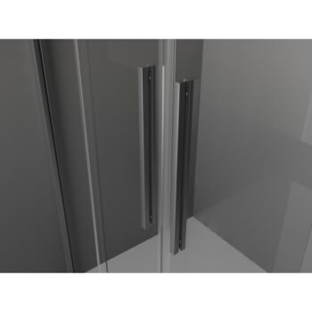 MEXEN/S - Velar Duo sprchovací kút, posuvné dvere 100 x 90, transparent, grafit metal 871-100-090-02-95