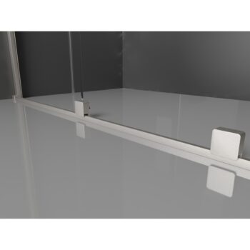 MEXEN/S - Velar Duo sprchovací kút, posuvné dvere 90 x 90, transparent, nikel kartáčovaný 871-090-090-02-97
