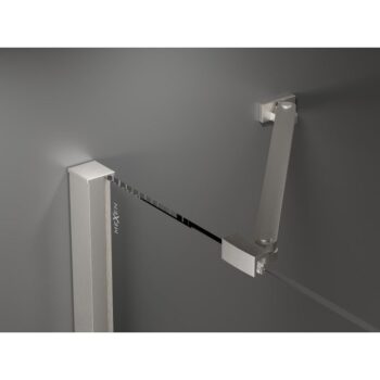 MEXEN/S - Velar Duo sprchovací kút, posuvné dvere 90 x 90, transparent, nikel kartáčovaný 871-090-090-02-97