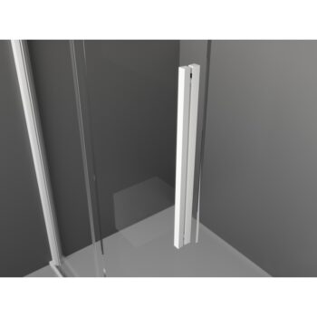 MEXEN/S - Velar L Sprchová zástena posuvná Walk-in 100 x 200, transparent 8 mm, biela 871-100-003-03-20
