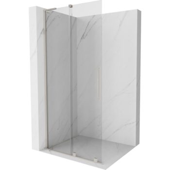 MEXEN/S - Velar L Sprchová zástena posuvná Walk-in 100 x 200, transparent 8 mm, nikel kartáčovaný 871-100-003-03-97