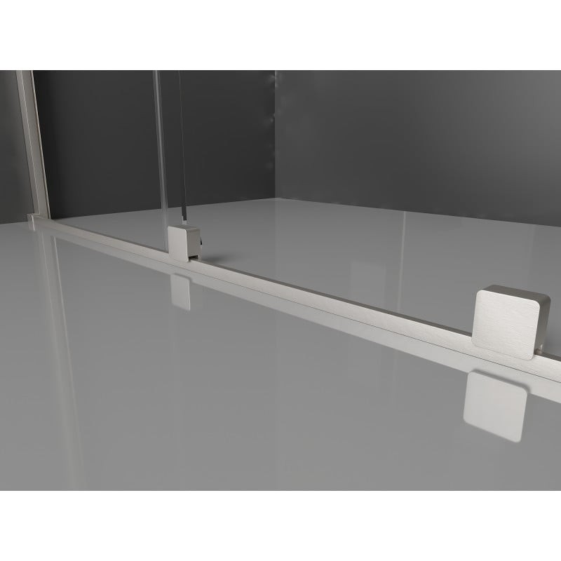 MEXEN/S - Velar L Sprchová zástena posuvná Walk-in 120 x 200, transparent 8 mm, nikel kartáčovaný 871-120-003-03-97 MEXEN/S - Velar L Sprchová zástena posuvná Walk-in 120 x 200, transparent 8 mm, nikel kartáčovaný 871-120-003-03-97