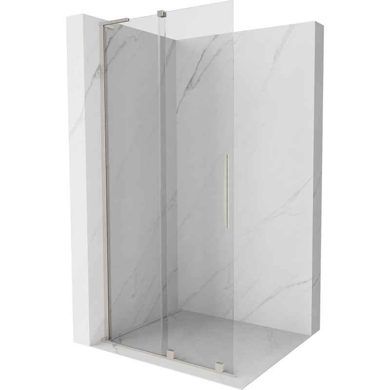 MEXEN/S - Velar L Sprchová zástena posuvná Walk-in 120 x 200, transparent 8 mm, nikel kartáčovaný 871-120-003-03-97 MEXEN/S - Velar L Sprchová zástena posuvná Walk-in 120 x 200, transparent 8 mm, nikel kartáčovaný 871-120-003-03-97