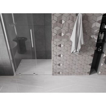 MEXEN/S - Velar L posuvné sprchové dvere 110, transparent, chróm 871-110-003-01-01