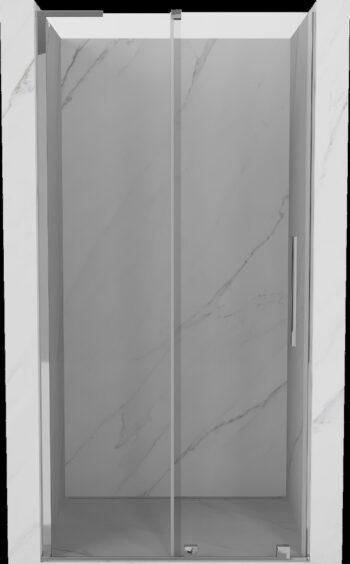 MEXEN/S - Velar L posuvné sprchové dvere 110, transparent, chróm 871-110-003-01-01