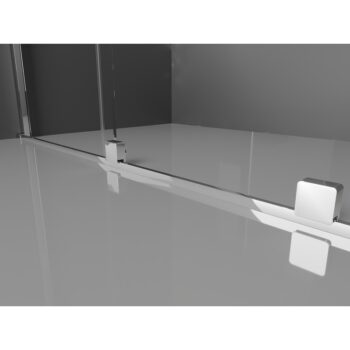 MEXEN/S - Velar L sprchovací kút, posuvné dvere 100 x 75, transparent, chróm 871-100-075-03-01