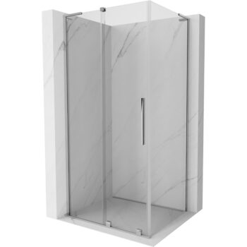MEXEN/S - Velar L sprchovací kút, posuvné dvere 100 x 75, transparent, chróm 871-100-075-03-01