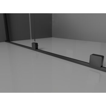 MEXEN/S - Velar L sprchovací kút, posuvné dvere 100 x 75, transparent, čierna 871-100-075-03-70