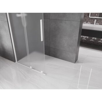 MEXEN/S - Velar Sprchová zástena posuvná Walk-in 70 x 200, dekor 8 mm, biela 871-070-000-33-20