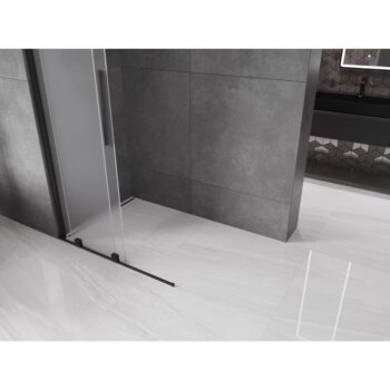MEXEN/S - Velar Sprchová zástena posuvná Walk-in 70 x 200, dekor 8 mm, čierna 871-070-000-33-70