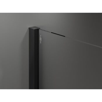 MEXEN/S - Velar Sprchová zástena posuvná Walk-in 70 x 200, dekor 8 mm, čierna 871-070-000-33-70