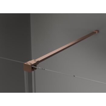 MEXEN/S - Velar Sprchová zástena posuvná Walk-in 70 x 200, dekor 8 mm, meď kartáčovaná 871-070-000-33-65