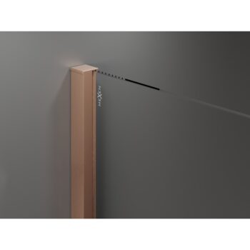 MEXEN/S - Velar Sprchová zástena posuvná Walk-in 70 x 200, dekor 8 mm, meď kartáčovaná 871-070-000-33-65