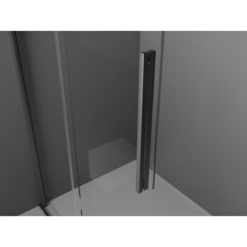 MEXEN/S - Velar Sprchová zástena posuvná Walk-in 70 x 200, grafit 8 mm, grafit kartáčovaná 871-070-000-43-66
