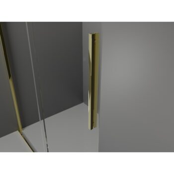MEXEN/S - Velar Sprchová zástena posuvná Walk-in 70 x 200, grafit 8 mm, zlato 871-070-000-43-50