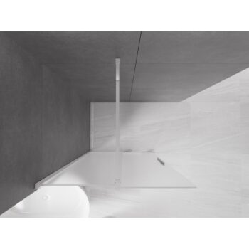 MEXEN/S - Velar Sprchová zástena posuvná Walk-in 75 x 200, dekor 8 mm, chróm 871-075-000-33-01